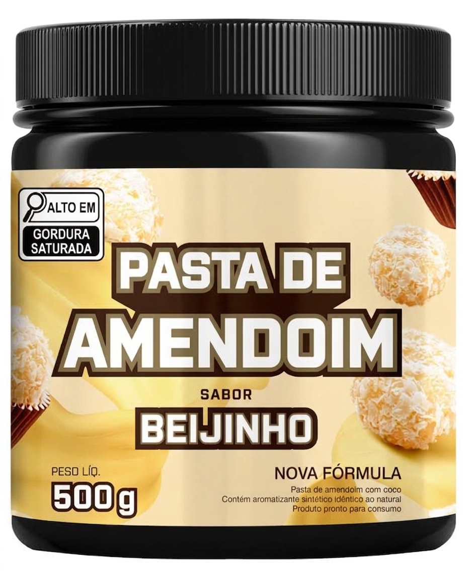 Pasta De Amendoim Sabor Beijinho 500g